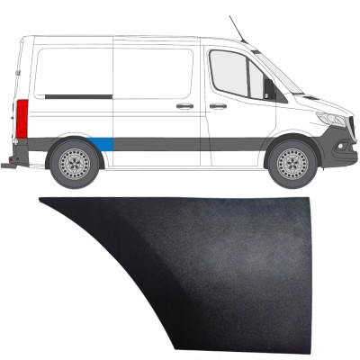 Aizmugurējā spārna sānu josla priekš Mercedes Sprinter 2018- / Labā 14887