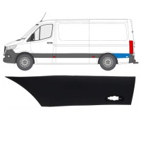 Aizmugurējā spārna sānu josla aiz riteņa priekš Mercedes Sprinter 2018- / Kreisā 16645