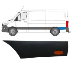Aizmugurējā spārna sānu josla aiz riteņa ar lukturi priekš Mercedes Sprinter 2018- / Kreisā / Komplekts 16647