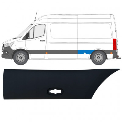 Aizmugurējā spārna sānu josla priekš Mercedes Sprinter 2018- / Kreisā 12941