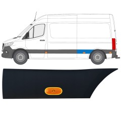 Aizmugurējā spārna sānu josla ar lukturi priekš Mercedes Sprinter 2018- / Kreisā / Komplekts 12969