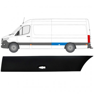 Aizmugurējā spārna sānu josla priekš Mercedes Sprinter 2018- / Kreisā 12935
