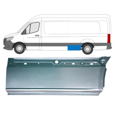 Aizmugurējā arka apakšējā daļa priekš Mercedes Sprinter 2018- / Kreisā 14552