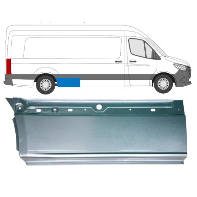 Aizmugurējā arka apakšējā daļa priekš Mercedes Sprinter 2018- / Labā 14551