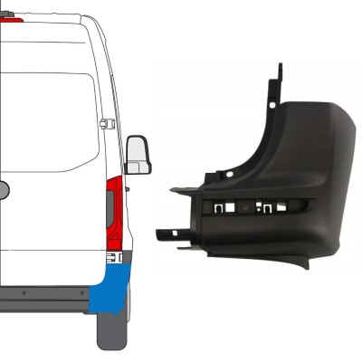 Aizmugurējā bufera stūris priekš Mercedes Sprinter 2018- / Labā 14943
