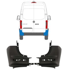 Aizmugurējā bufera stūris priekš Mercedes Sprinter 2018- / Kreisais+Labais / Komplekts 14945