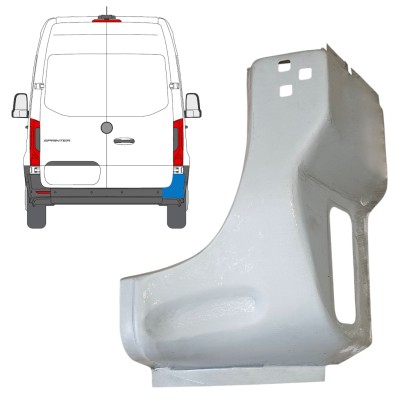 Aizmugurējais statņa stūris priekš Mercedes Sprinter 2018- / Labā 14651