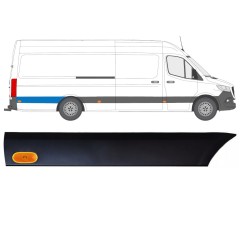 Aizmugurējā spārna sānu josla ar lukturi priekš Mercedes Sprinter 2018- / Labā / Komplekts 12970