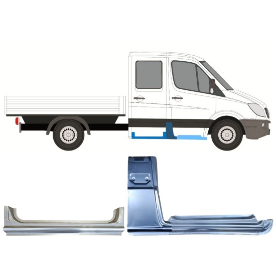 Remontdaļu komplekts priekš Volkswagen Crafter 2005-2017 / Labā / 15524