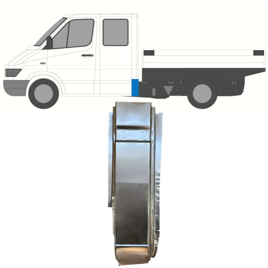 Aizmugurējais statņa stūris priekš Mercedes Sprinter 1995-2006 / Kreisā 16399
