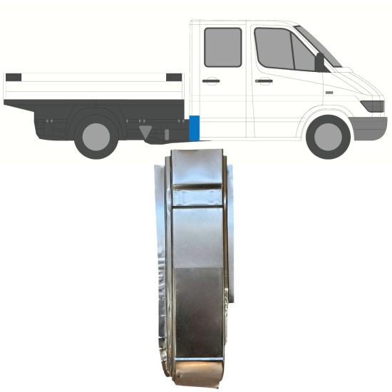 Aizmugurējais statņa stūris priekš Mercedes Sprinter 1995-2006 / Labā 16398