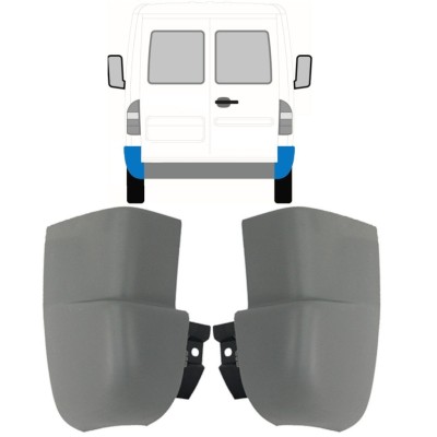 Aizmugurējā bufera stūris priekš Mercedes Sprinter 1995-2006 / Kreisais+Labais / Komplekts 9717