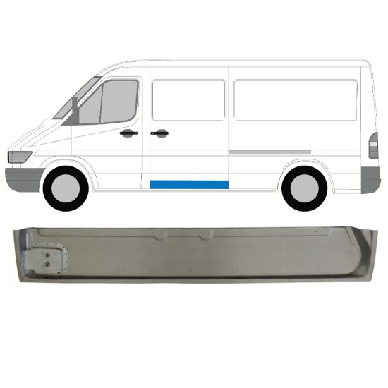 Bīdāmo durvju iekšējā daļa priekš Mercedes Sprinter 1995-2006 / Kreisā 17295