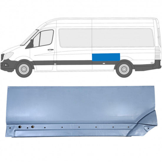 Aizmugurējā arka priekš Mercedes Sprinter 2006- / Kreisā 8552