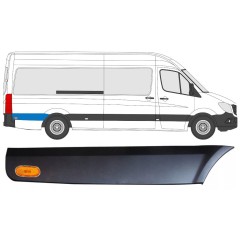 Aizmugurējā spārna sānu josla aiz riteņa ar lukturi priekš Mercedes Sprinter 2006-2018 / Labā / Komplekts 9058