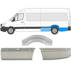 Aizmugurējā arka priekš Mercedes Sprinter 2006-2018 / Kreisā / Komplekts 8718