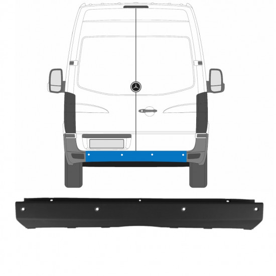 Aizmugurējais bamperis ar PDC priekš Mercedes Sprinter 2006-2018 8744