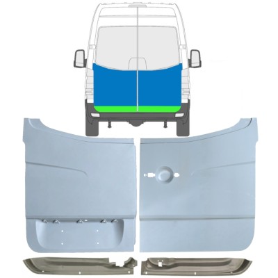 Aizmugurējo durvju panelis priekš Mercedes Sprinter 2006-2018 / Komplekts 10517