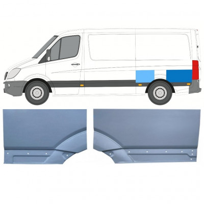 Aizmugurējā arka priekš Mercedes Sprinter 2006- / Kreisā / Komplekts 11276