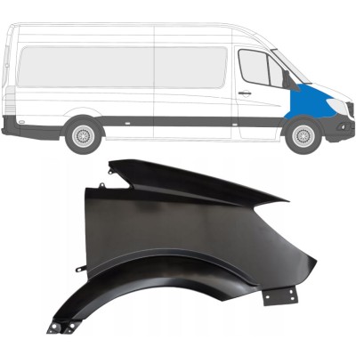 Priekšējais spārns priekš Mercedes Sprinter 2006-2018 / Labā 14946