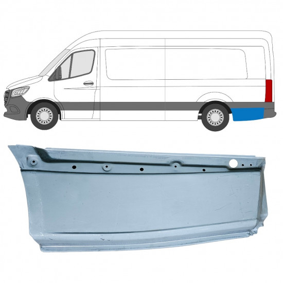 Aizmugurējā arka priekš Mercedes Sprinter 2018- / Kreisā 12975