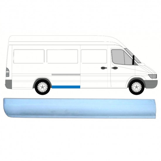 Aizmugurējā arka priekšējā apakšējā daļa priekš Mercedes Sprinter 1995- / LWB / Labā 8138