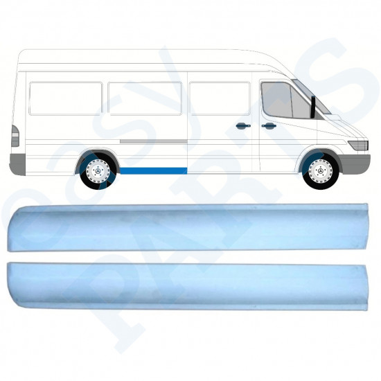 Aizmugurējā arka priekšējā daļa priekš Mercedes Sprinter 1995- / LWB / Kreisais+Labais / Komplekts 9864