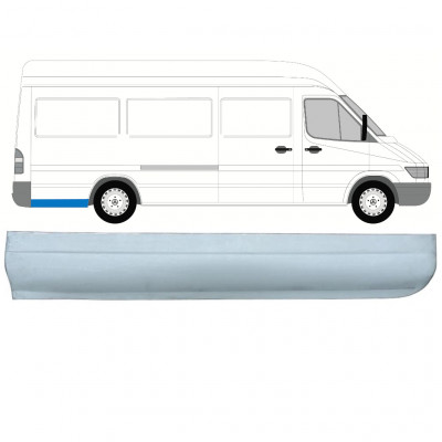 Aizmugurējā arka apakšējā daļa priekš Mercedes Sprinter 1995- / LWB / Labā 8140