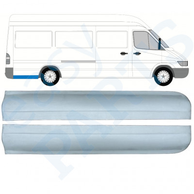 Aizmugurējā arka priekš Mercedes Sprinter 1995- / LWB / Kreisais+Labais / Komplekts 9865