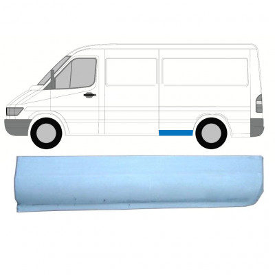 Aizmugurējā arka apakšējā daļa priekš Mercedes Sprinter 1995- / MWB / Kreisā 8143