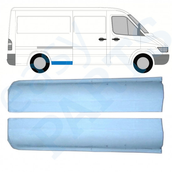 Aizmugurējā arka priekšējā daļa priekš Mercedes Sprinter 1995- / MWB / Kreisais+Labais / Komplekts 9861