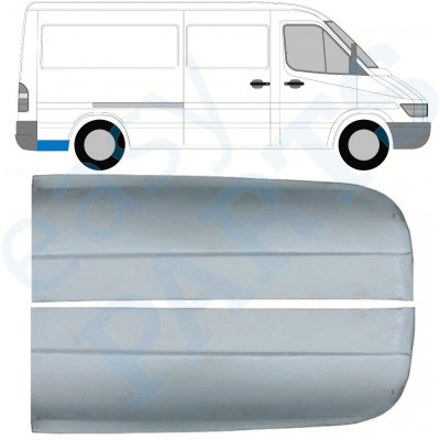 Aizmugurējā arka aizmugurējā daļa priekš Mercedes Sprinter 1995- / MWB / Kreisais+Labais / Komplekts 9862