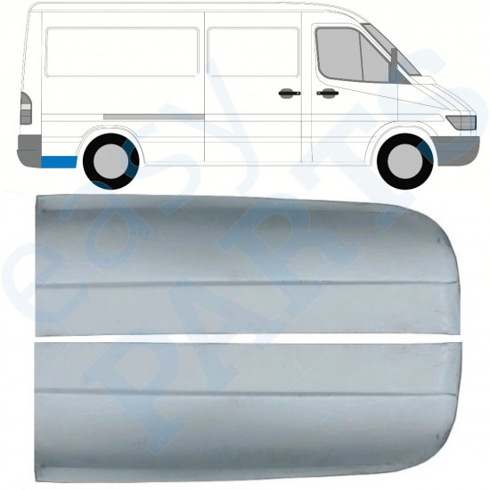 Aizmugurējā arka aizmugurējā daļa priekš Mercedes Sprinter 1995- / MWB / Kreisais+Labais / Komplekts 9862
