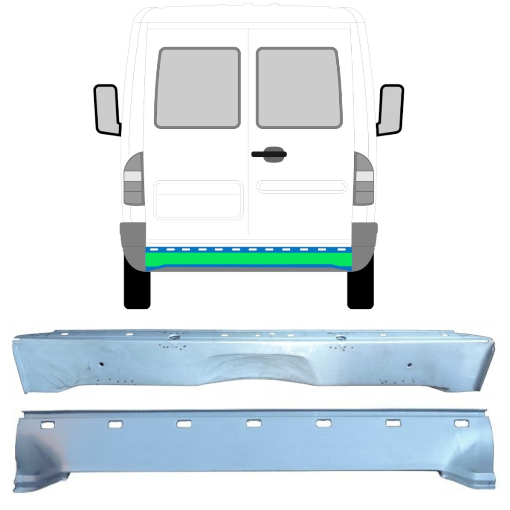 Aizmugurējā Daļa Priekš Mercedes Sprinter 1995-2006 / Komplekts 11707