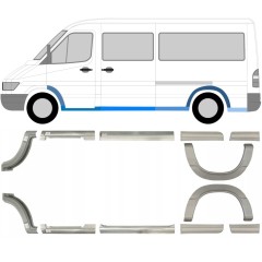 Remontdaļu komplekts priekš Mercedes Sprinter 1995-2006 / Kreisais+Labais / 6756
