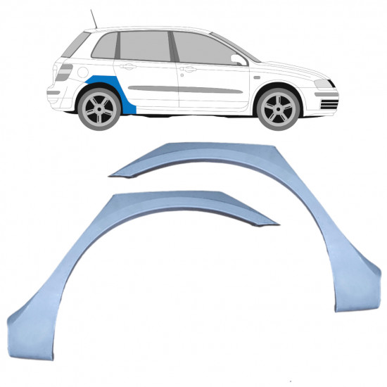 Aizmugurējā arka priekš Fiat Stilo 2001-2010 / Kreisais+Labais / Komplekts 9777