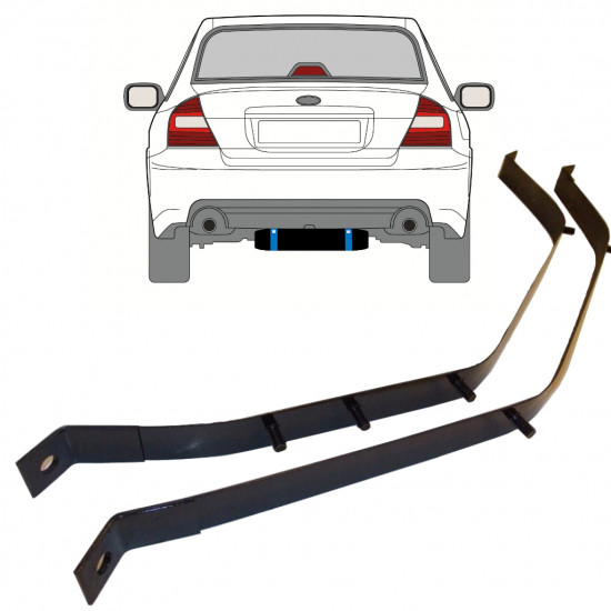 Degvielas tvertnes kronšteini priekš Subaru Legacy 2003-2009 9381