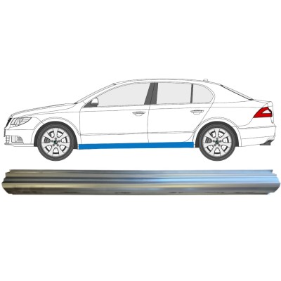 Slieksnis priekš Skoda Superb 2008-2015 / Kreisā 14776