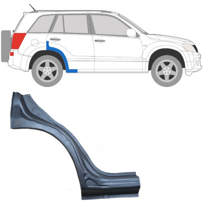 Aizmugurējā arka priekš Suzuki Grand Vitara 2005-2012 / Labā 7020