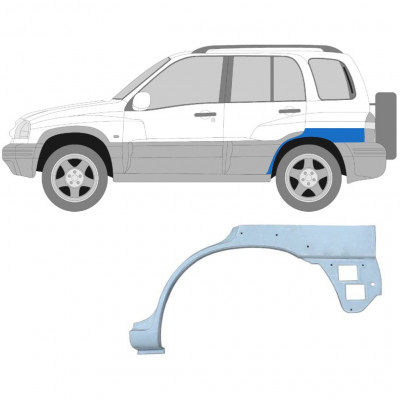 Aizmugurējā arka ar atveri priekš Suzuki Grand Vitara 1997-2005 / Kreisā 7019