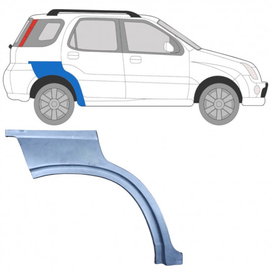 Aizmugurējā arka priekš Suzuki Ignis 2000-2003 / Labā 7029