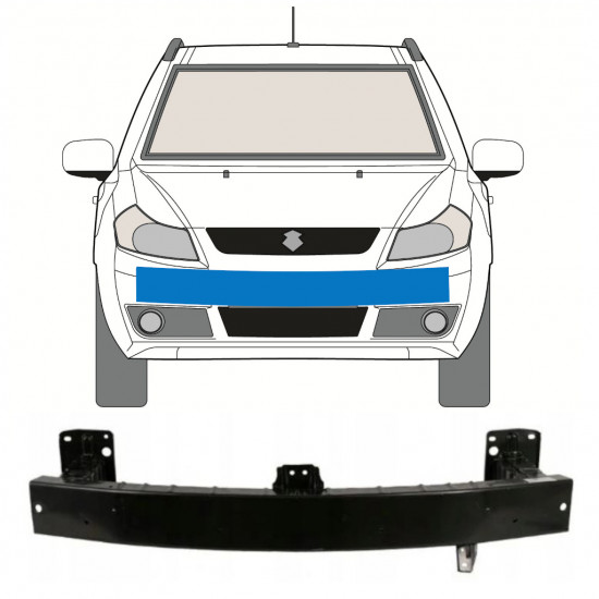 Priekšējais pastiprinājums priekš Fiat Sedici Suzuki Sx4 2006-2013 8837