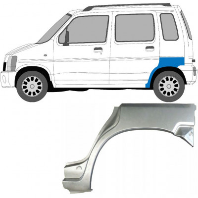 Aizmugurējā arka priekš Suzuki Wagon R+ 1993-2000 / Kreisā 7038