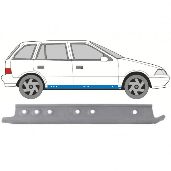 Iekšējais slieksnis priekš Suzuki Swift 1988-2004 / Labā 8158