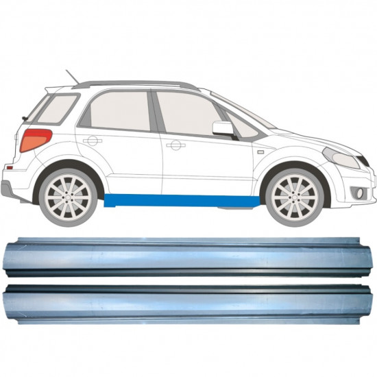 Slieksnis priekš Fiat Sedici Suzuki Sx4 2006-2014 / Kreisais+Labais / Komplekts 10511