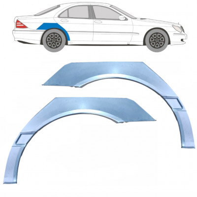 Aizmugurējā arka priekš Mercedes S-class 1998-2005 / Kreisais+Labais / Komplekts 9221