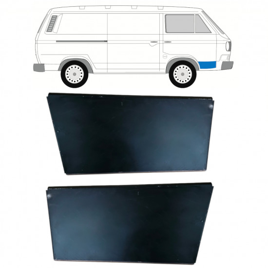 Priekšpuse durvju ārējais panelis priekš VW Transporter T3 1979-1992 / Komplekts 11091