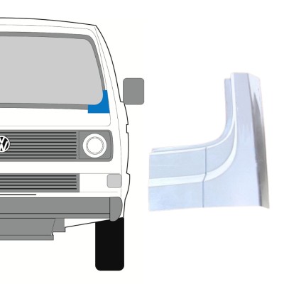 Vējstikla apakšējā daļa priekš Volkswagen Transporter T3 1979-1992 / Kreisā 16127