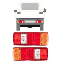 Aizmugurējais lukturis priekš Volkswagen Transporter T4 1990-2003 / Kreisais+Labais / Komplekts 9756