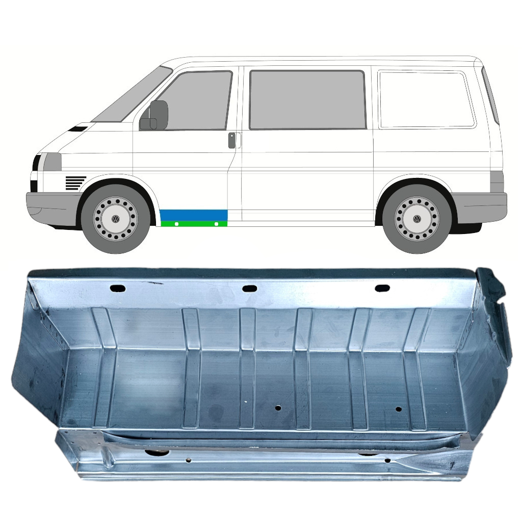 Priekšējā Pakāpiena Iekšējais Slieksnis Priekš Vw Transporter T4 1990-2003 / Kreisā 9023